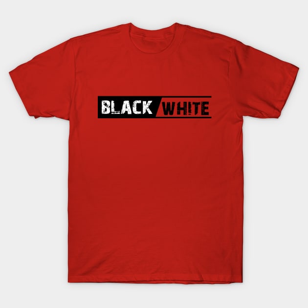 BLACK WHITE T-SHIRT T-Shirt by paynow24